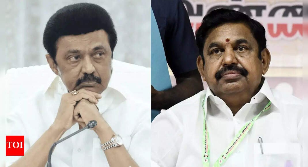 AIADMK-BJP alliance strikes a nerve? Stalin ‘writhing in pain,’ claims Palaniswami | India News - The Times of India